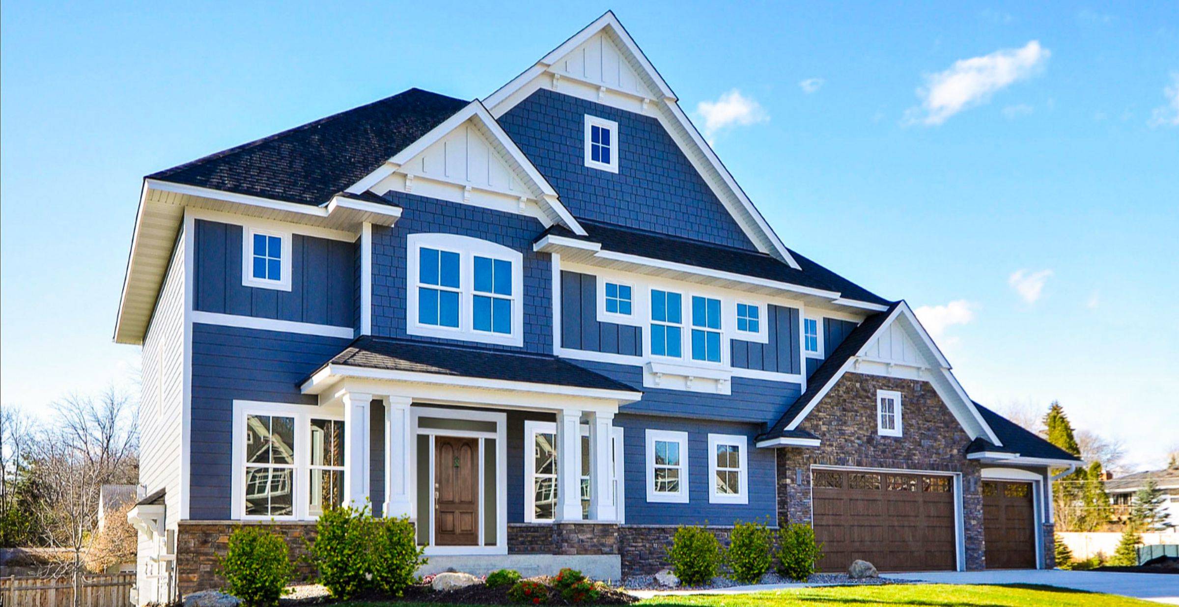 Modern home exterior transformation in Treasure Valley