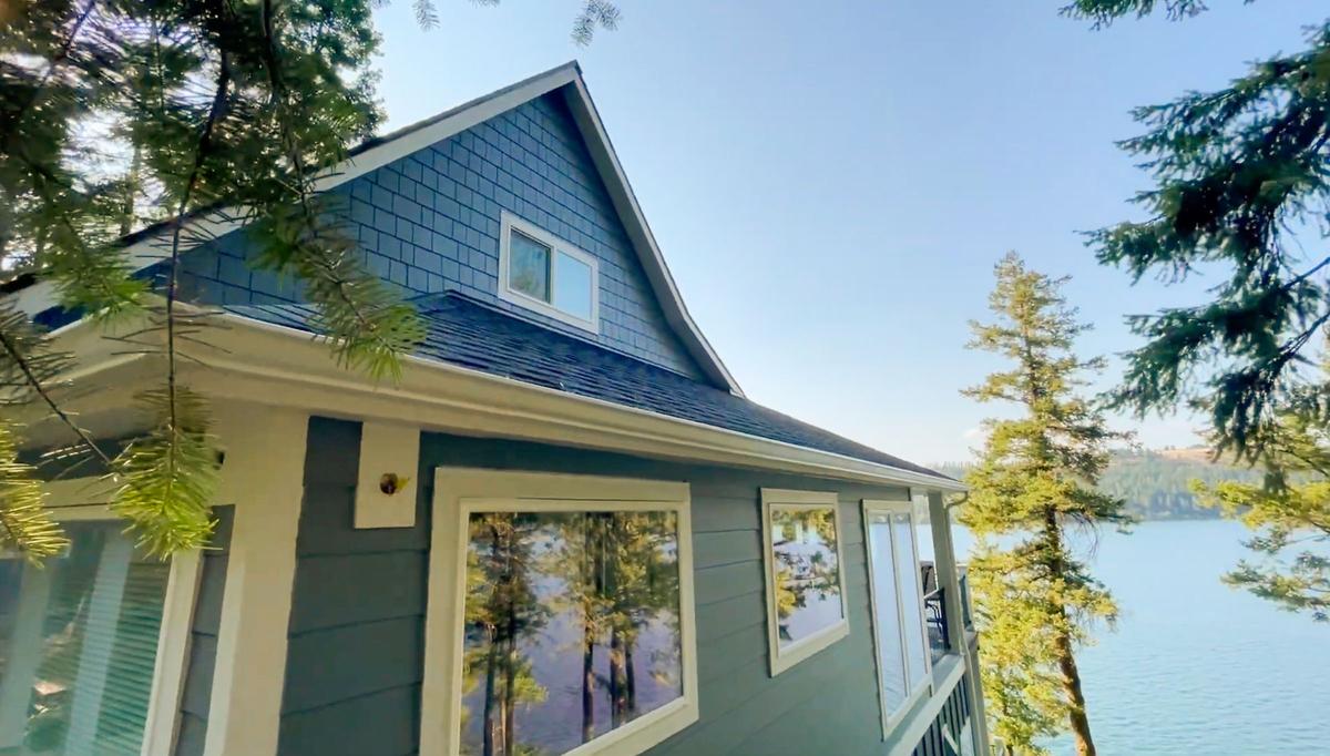 Professional James Hardie siding repair on commercial building