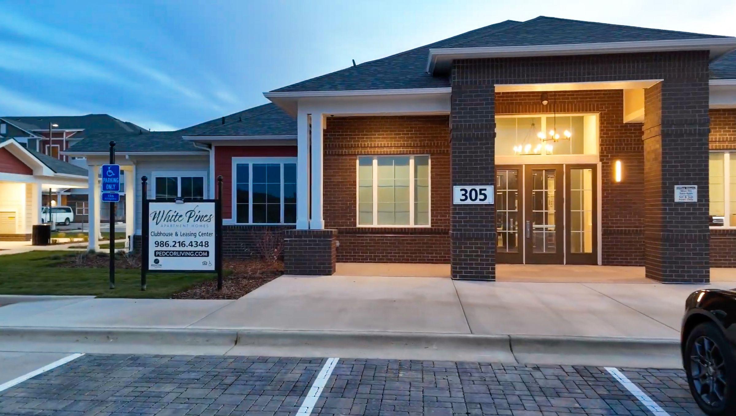 Commercial building with professional James Hardie siding installation